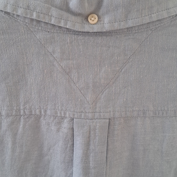 NWT! Tommy Hilfiger Linen Button-down Shirt, Size Large. - Picture 5 of 6